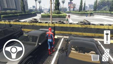 Spider Hero 2019 Car Parking截图3