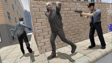 Police vs Zombie  Action games截图1