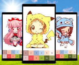 Manga Color by Number: Anime Pixel Art截图1