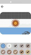 Flags pixel art  Color by Number Flags截图1