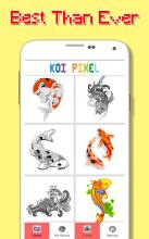 Koi Fish Color By Number - Pixel Art截图5