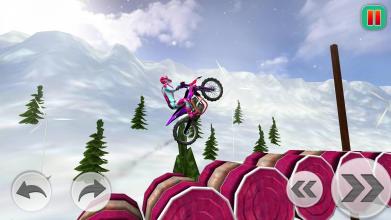 Riding Bike Down Snow Mountain Bike Extreme 3D截图2