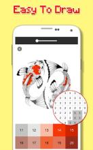 Koi Fish Color By Number - Pixel Art截图3