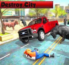 Angry Bull Simulator 2019 Bull Attack Games 3D截图3