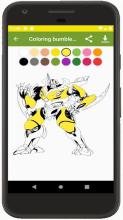 Coloring Bumble bee and Optimus截图1