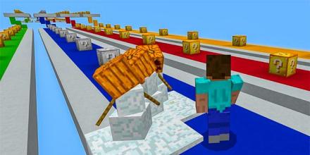 Lucky Blocks Race Minigame Map for MCPE截图3