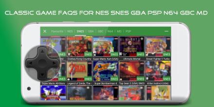 FAQs for Classic Games (FAQs for SNES GBA PSP N64)截图3