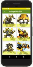 Coloring Bumble bee and Optimus截图3