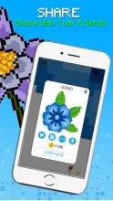 Flower Pixel Art - Coloring By Number截图1