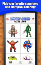 Superhero No.Draw – Superhero Color by Number截图4