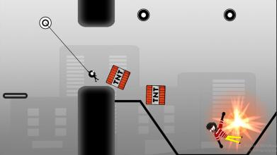 Stickman Rope Dismounting截图2