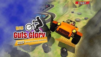 Guts glory 3d  obstacles course & Happy on wheels截图1