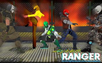 Cyber Ranger Ninja Fighting War Power Punk Dino截图2