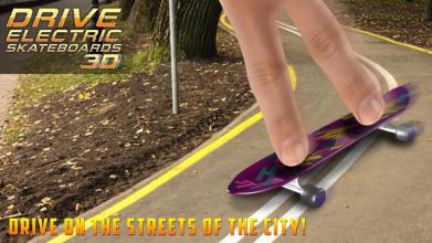 Drive Electric Skateboard 3D Simulator in City截图2