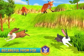 Rabbit Family Simulator Poly Art Jungle截图5