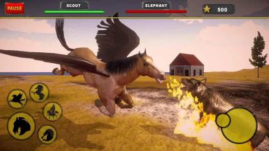 Flying Horse Simulator  New Unicorn Pegasus Sim截图2