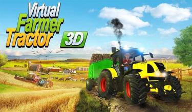 Virtual Farmer Tractor Modern Farm Animals Game截图1