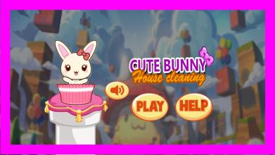 Cute Bunny House Cleaning Game截图5