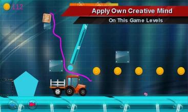 Cargo Truck Drive On Physics Line Puzzles截图3