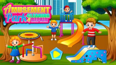 Amusement Park Cleaning & Repair Fix Messy Ground截图2