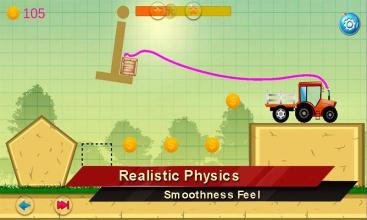 Cargo Truck Drive On Physics Line Puzzles截图5