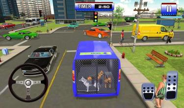 Police Dog Transport Truck Driver Simulation 3D截图5