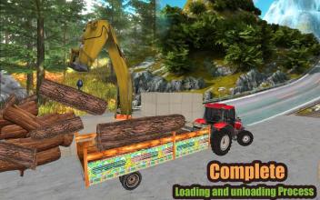 Tractor Simulator  Log Cargo Semi Trailer截图3