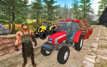 Tractor Simulator  Log Cargo Semi Trailer截图4