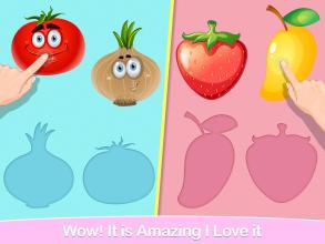 Kids Fruits And Vegetables Puzzles截图3