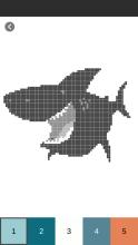 Shark Coloring By Number Pixel Art截图4