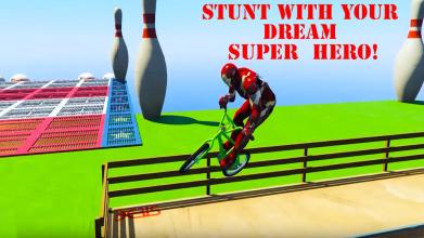 Superheroes Bmx Tricky Racing Games截图3