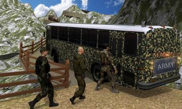 Offroad Army Bus Driver Transport Truck截图2