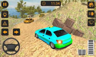 Village Taxi Game  Hill Climb Race截图2