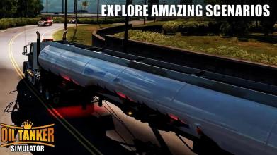 Oil Tanker Truck Offroad Hill Drive 3D截图4