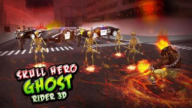 Ghost Skull Fire Hero Rider  City Rescue Mission截图5