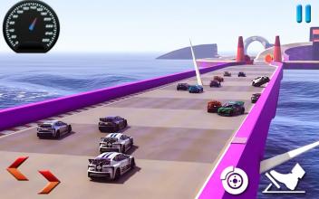 Impossible Mega Ramp car Stunts Race截图4