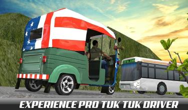 Mountain Auto Tuk Tuk driver  Offroad Rickshaw 3D截图3