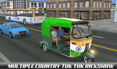 Mountain Auto Tuk Tuk driver  Offroad Rickshaw 3D截图1