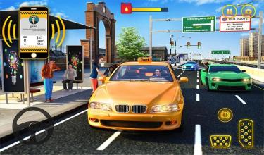 Yellow Cab American Taxi Driver 3D New Taxi Games截图1