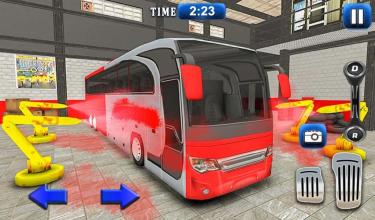 City Bus Wash Simulator Gas Station Car Wash Game截图4