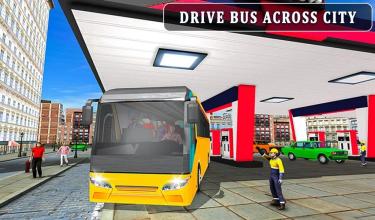 City Bus Wash Simulator Gas Station Car Wash Game截图1