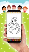 Easy Doll Coloring Book 2019  FREE截图3