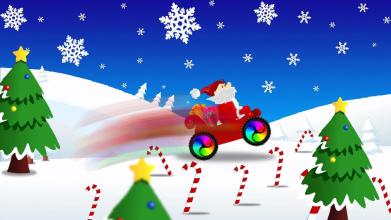 Santa Hill Climb Gifts Deliver Cart Race Adventure截图5