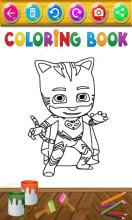 PJ The Hero Masks Coloring截图1