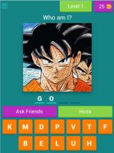 The DBZ Character Quiz截图2