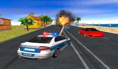 Police Shooting Car Racing 3d截图5