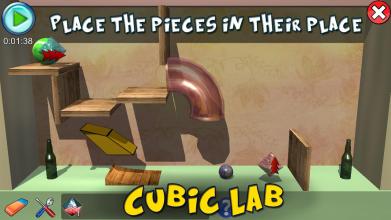 Cubic Lab Puzzle pieces & Physics Jigsaw in 3D截图3