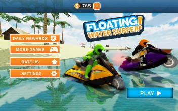 Floating water racing surfer – stunts floating run截图1