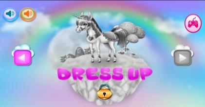 Magic Unicorn Cute  Beauty Salon Games截图2