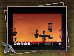 Ninja Games Stupid Stickman vs Ninja Warrior截图2